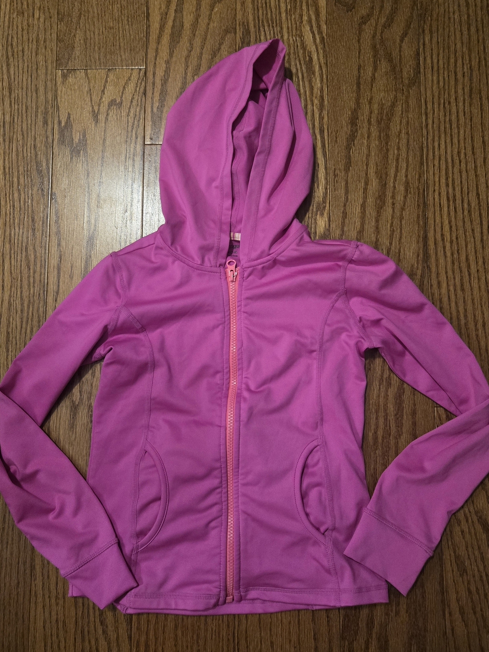 Gymboree Bright Pink Hooded Zip-Up Jacket 7/8